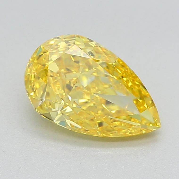 1.07 Ct. Fancy Vivid Yellow Pear Lab Grown Diamond