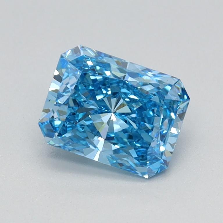 0.69 Ct. Fancy Vivid Blue Radiant Lab Grown Diamond