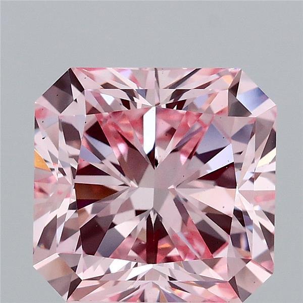 3.26 Ct. Fancy Intense Pink Radiant Lab Grown Diamond