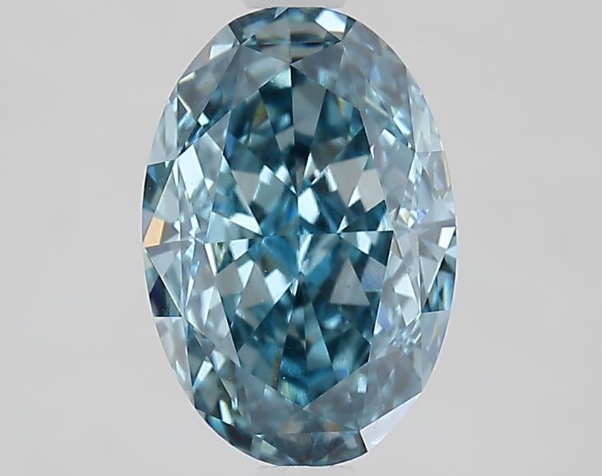 2.39 Ct. Fancy Vivid Blue Oval Lab Grown Diamond