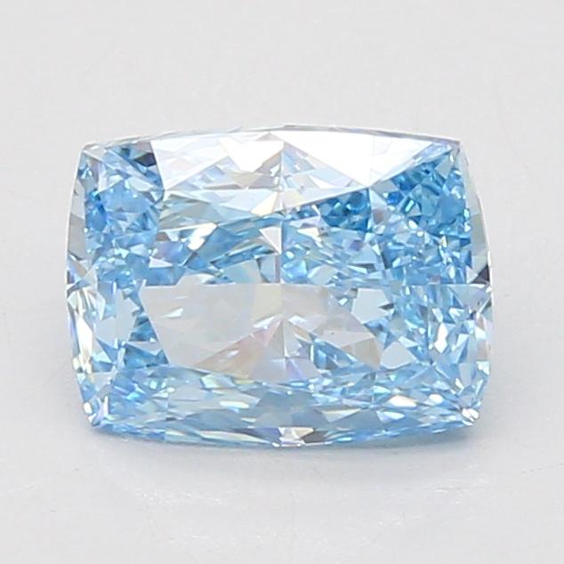 2.00 Ct. Fancy Vivid Blue Cushion Lab Grown Diamond