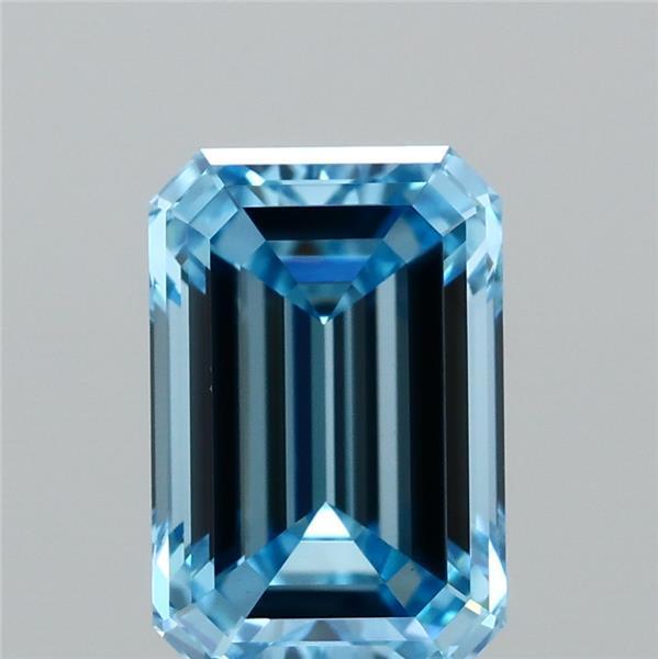 1.16 Ct. Fancy Vivid Blue Emerald Lab Grown Diamond