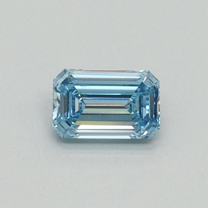 0.30 Ct. Fancy Vivid Blue Emerald Lab Grown Diamond