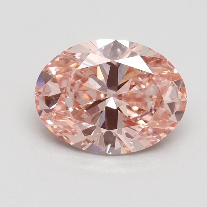 1.50 Ct. Fancy Intense Pink Oval Lab Grown Diamond