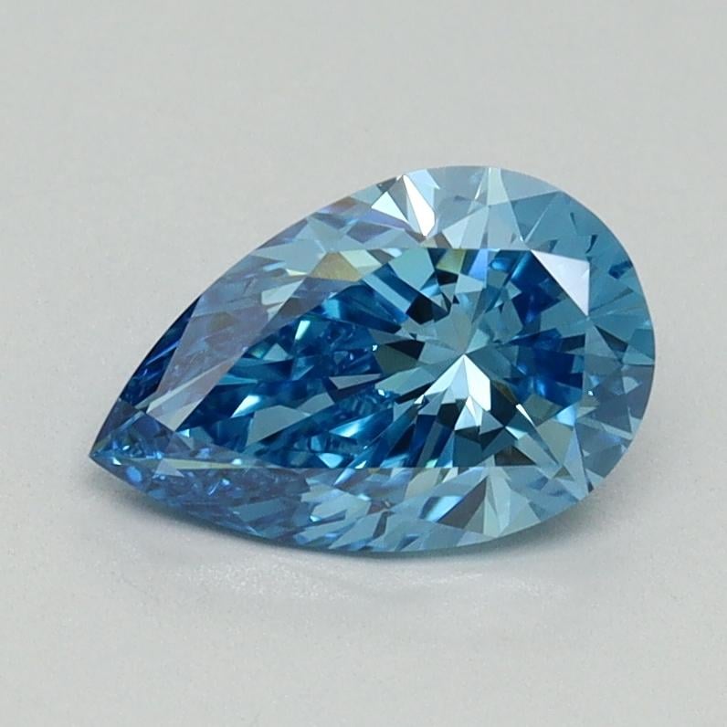 1.01 Ct. Fancy Vivid Blue Pear Lab Grown Diamond