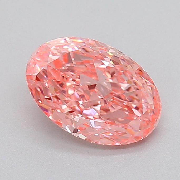 1.60 Ct. Fancy Vivid  Pink Oval Lab Grown Diamond