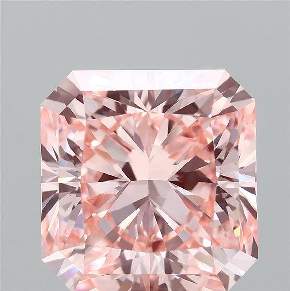 2.57 Ct. Fancy Vivid  Pink Radiant Lab Grown Diamond
