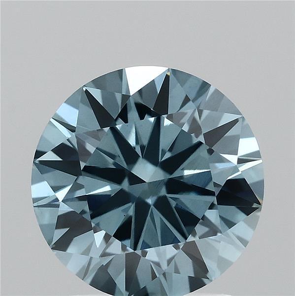 2.00 Ct. Fancy Vivid  Blue Round Lab Grown Diamond