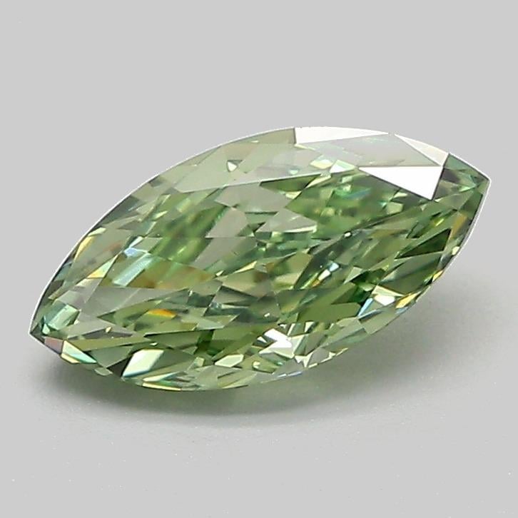 1.08 Ct. Fancy Vivid  Green Marquise Lab Grown Diamond