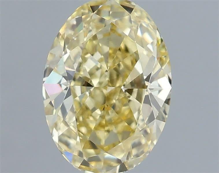 1.03 Ct. Fancy Intense Yellow Oval Lab Grown Diamond
