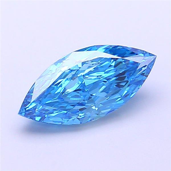 1.16 Ct. Fancy Vivid Blue Marquise Lab Grown Diamond