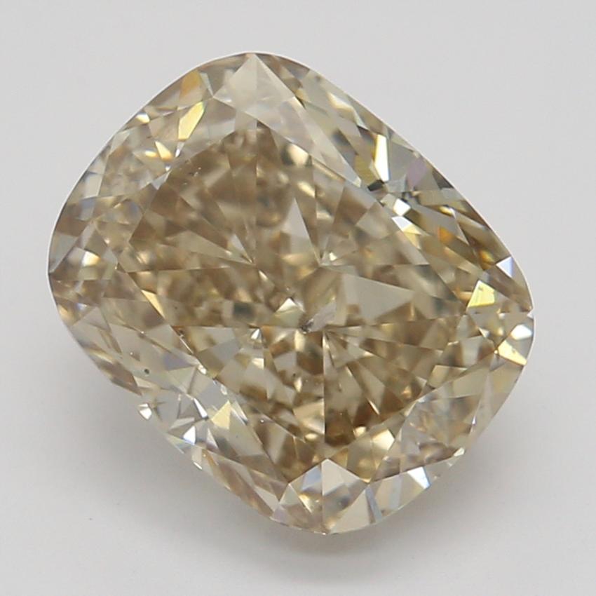 1.54 Ct. Fancy Orange-Brown Cushion Diamond