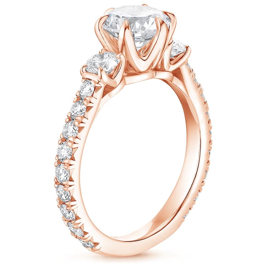 14K Rose Gold Gramercy Diamond Ring (3/4 ct. tw.), large side view
