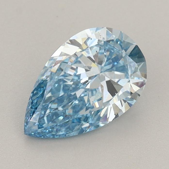 0.88 Ct. Fancy Vivid  Blue Pear Lab Grown Diamond