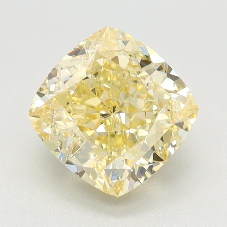 1.77 Ct. Fancy Intense Yellow Cushion Lab Grown Diamond