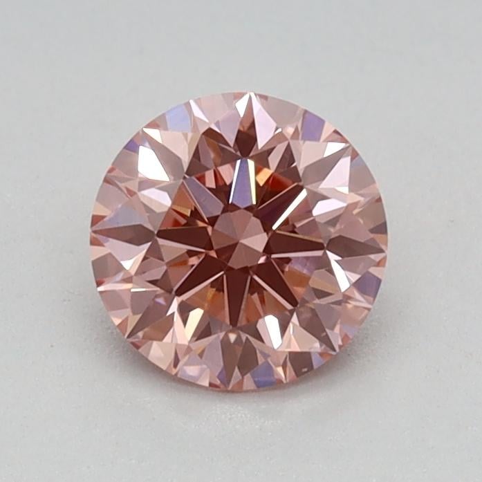 0.50 Ct. Fancy Vivid Pink Round Lab Grown Diamond