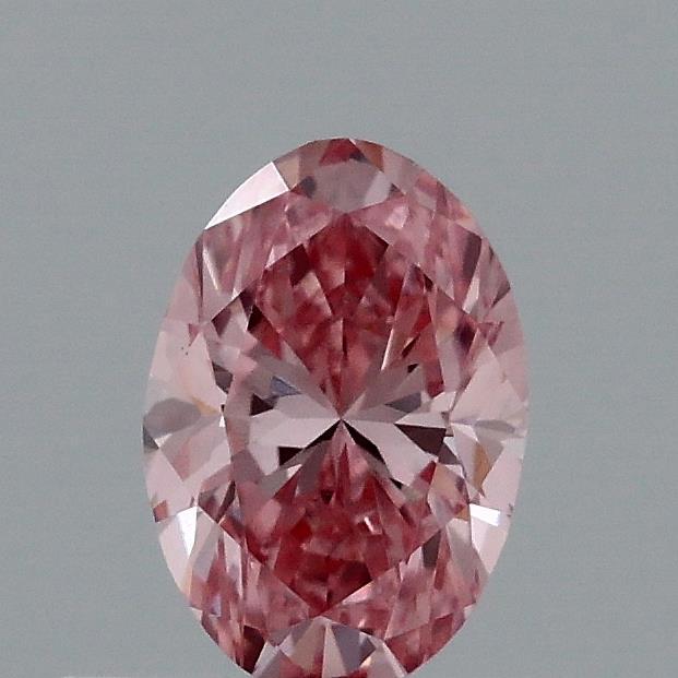 0.46 Ct. Fancy Vivid Pink Oval Lab Grown Diamond