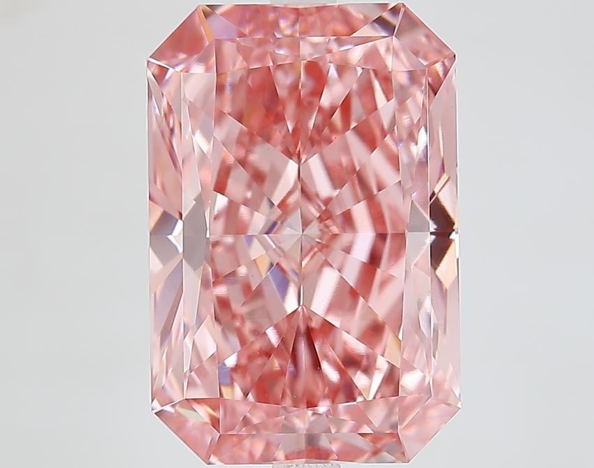 8.01 Ct. Fancy Vivid Pink Radiant Lab Grown Diamond