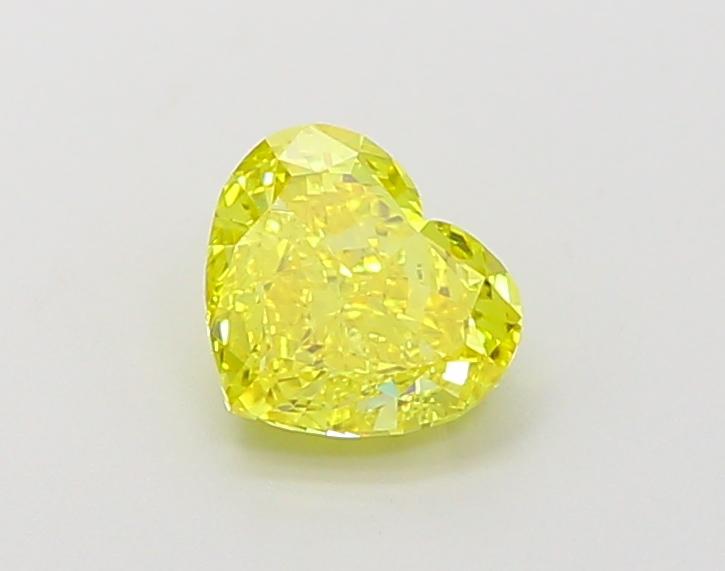 1.00 Ct. Fancy Vivid Yellow Heart Lab Grown Diamond