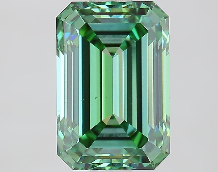 1.85 Ct. Fancy Vivid Green Emerald Lab Grown Diamond
