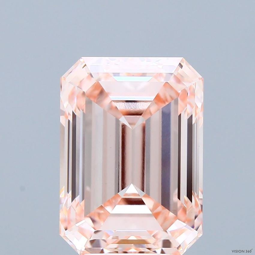 7.38 Ct. Fancy Intense Pink Emerald Lab Grown Diamond