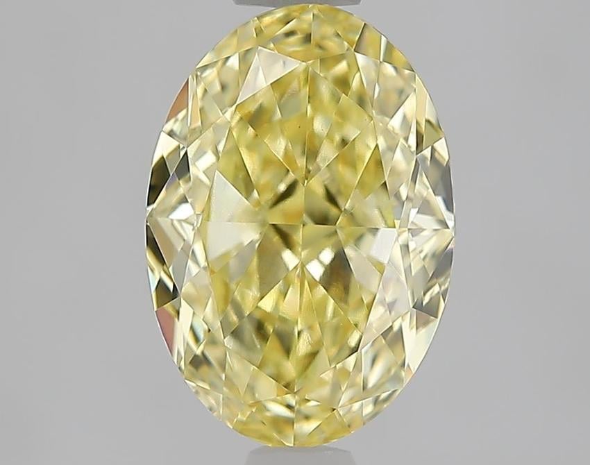 2.08 Ct. Fancy Intense  Yellow Oval Lab Grown Diamond