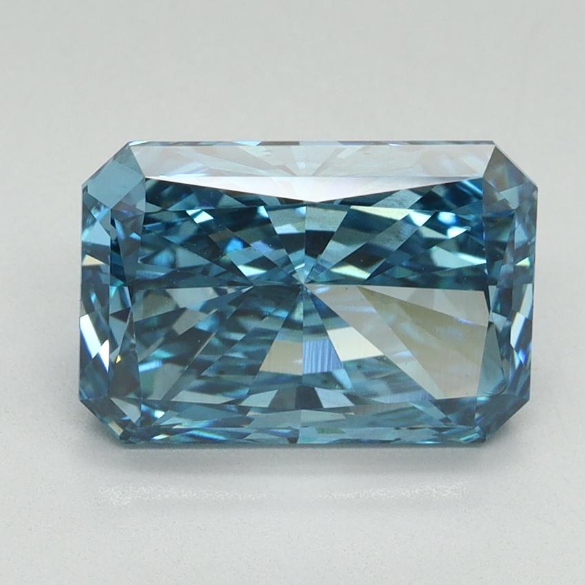 3.24 Ct. Fancy Vivid Blue Radiant Lab Grown Diamond