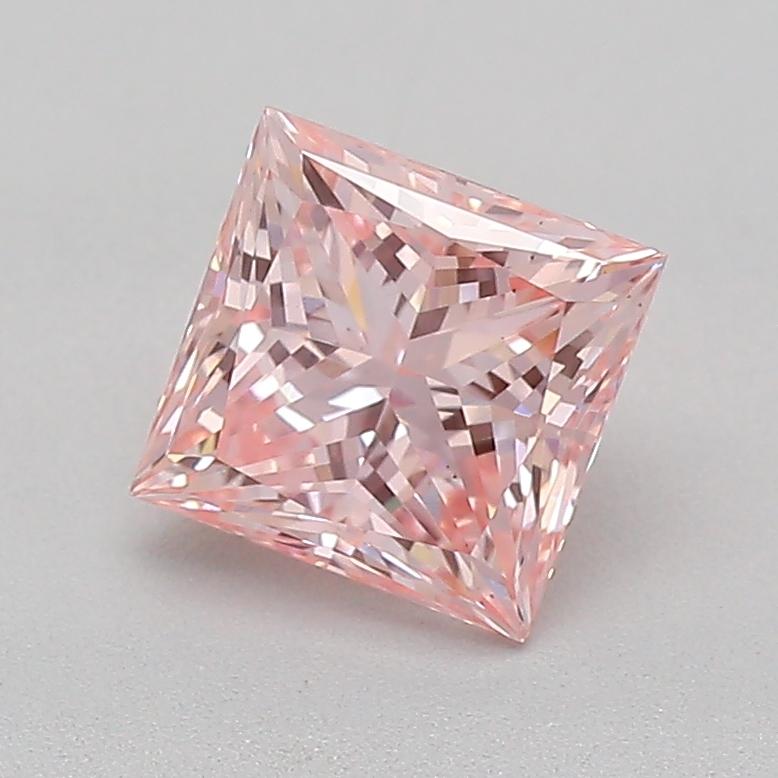 0.69 Ct. Fancy Intense  Pink Princess Lab Grown Diamond