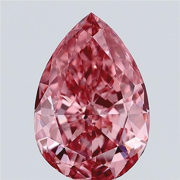 1.61 Ct. Fancy Vivid Pink Pear Lab Grown Diamond