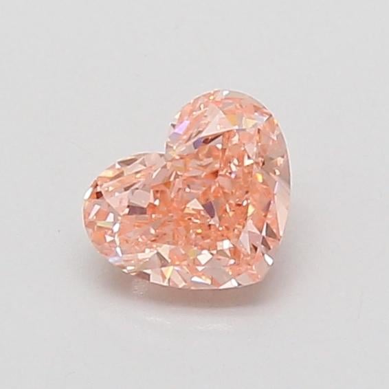 0.58 Ct. Fancy Vivid Pink Heart Lab Grown Diamond