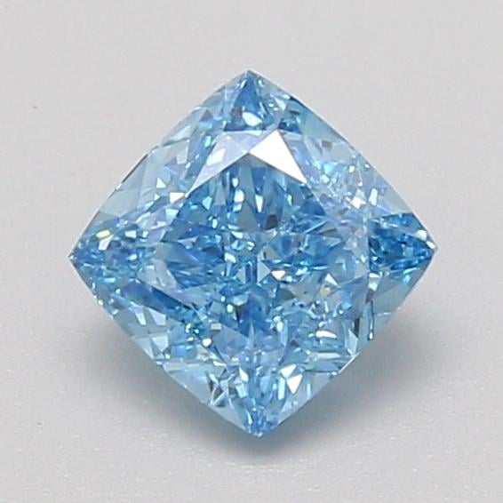 1.09 Ct. Fancy Vivid Blue Cushion Lab Grown Diamond