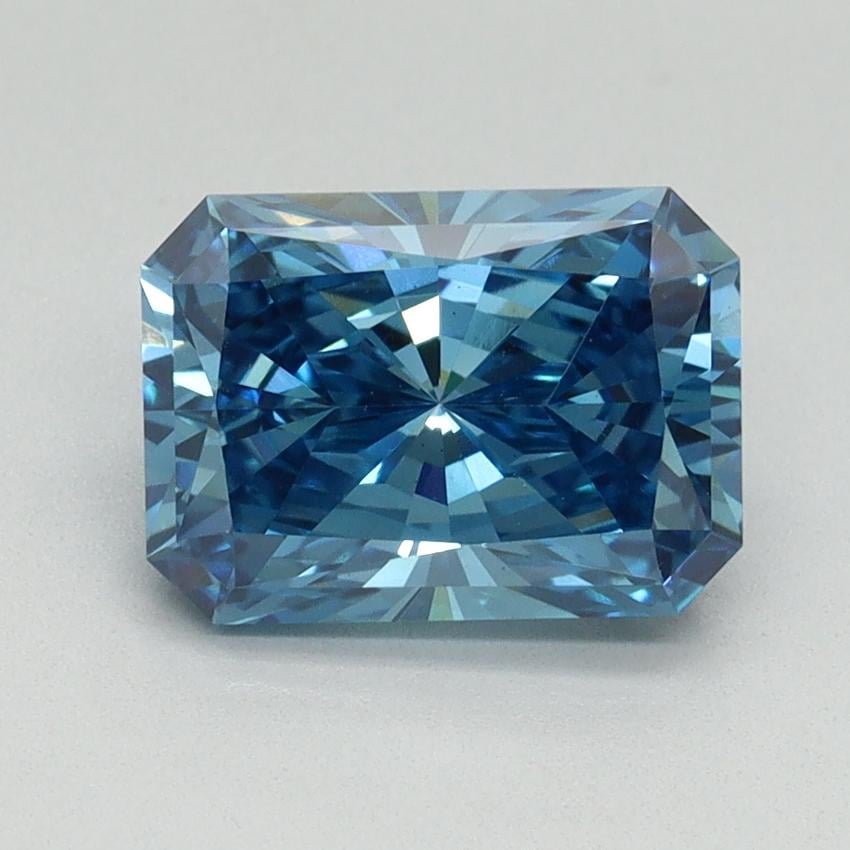 1.96 Ct. Fancy Vivid Blue Radiant Lab Grown Diamond