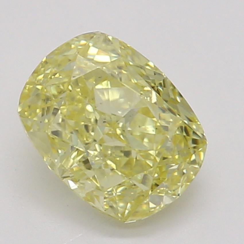 0.55 Ct. Fancy Intense Yellow Cushion Diamond