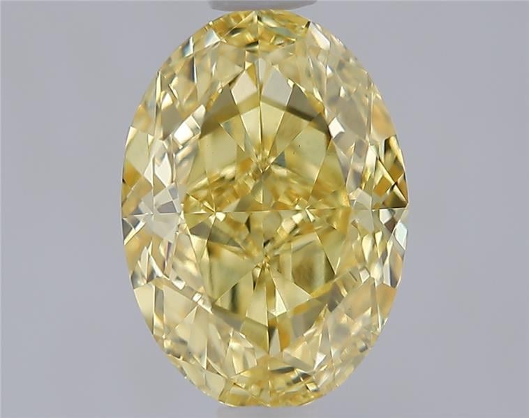 1.93 Ct. Fancy Intense  Yellow Oval Lab Grown Diamond