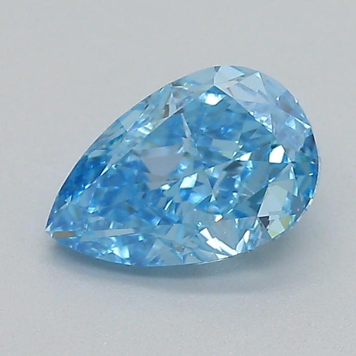 0.53 Ct. Fancy Vivid  Blue Pear Lab Grown Diamond