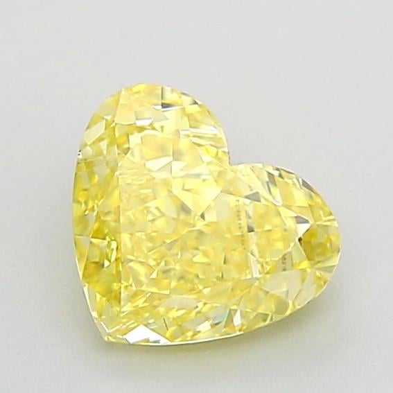 1.00 Ct. Fancy Intense  Yellow Heart Lab Grown Diamond