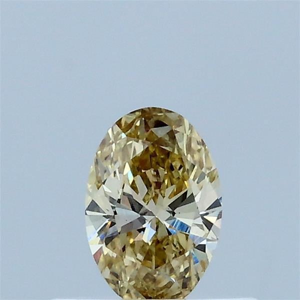 0.33 Ct. Fancy Yellow Oval Lab Grown Diamond