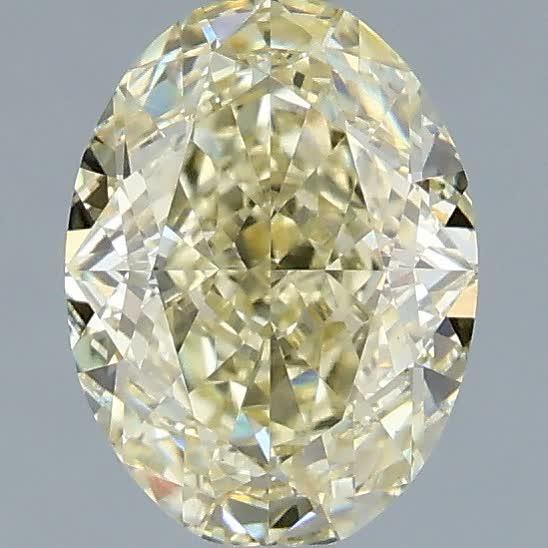 1.59 Ct. Fancy Light Yellow Oval Lab Grown Diamond