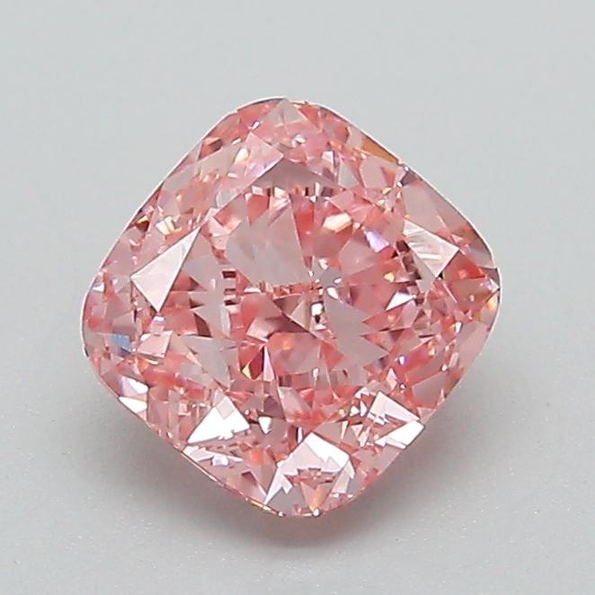 1.10 Ct. Fancy Intense Pink Cushion Lab Grown Diamond