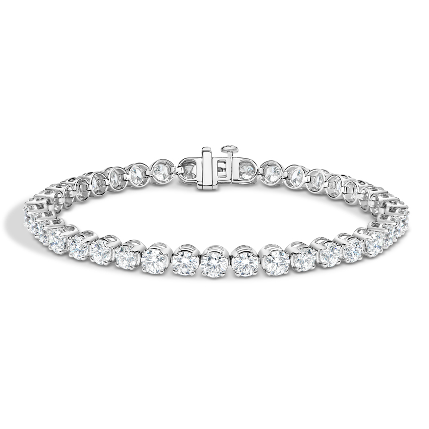 Platinum Diamond Tennis Bracelet 10 Carats 