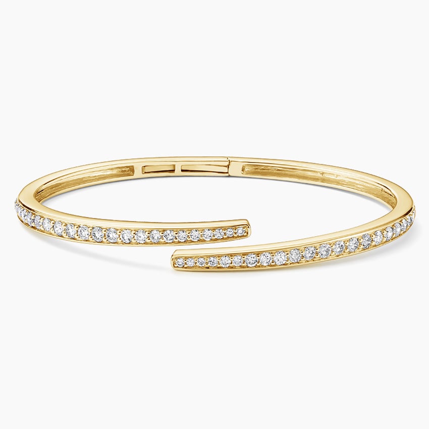 Classic Cartier Juste Un Clou Nail Bracelet 18K Yellow Gold with 374 Diamond  Paved N6709817