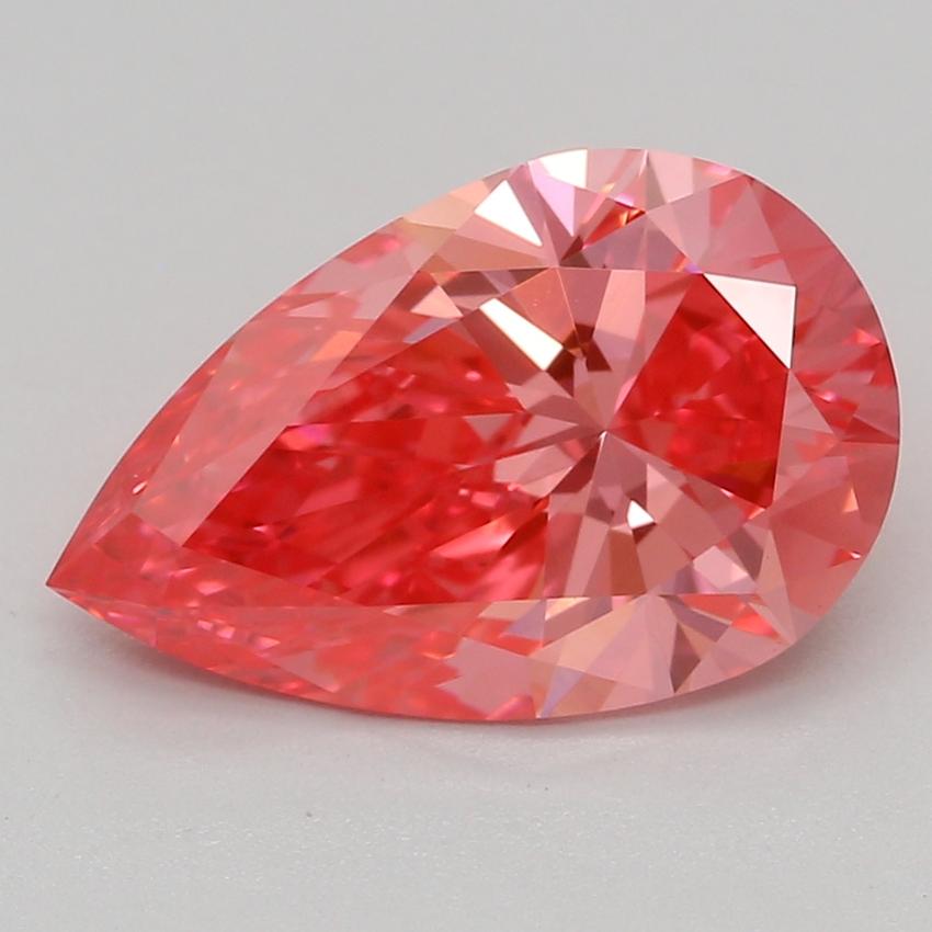 1.53 Ct. Fancy Vivid Pink Pear Lab Grown Diamond