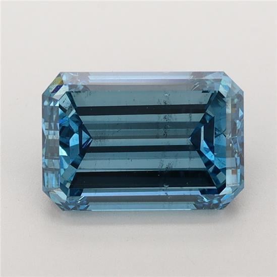 2.49 Ct. Fancy Vivid Blue Emerald Lab Grown Diamond