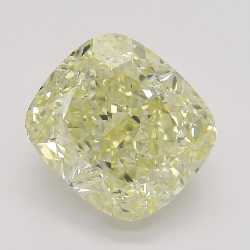3.03 Ct. Fancy Light Yellow Cushion Diamond
