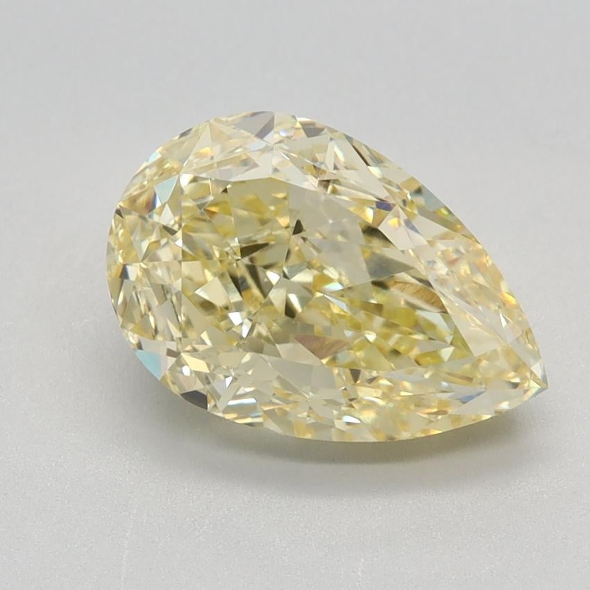 2.56 Ct. Fancy Intense Yellow Pear Lab Grown Diamond