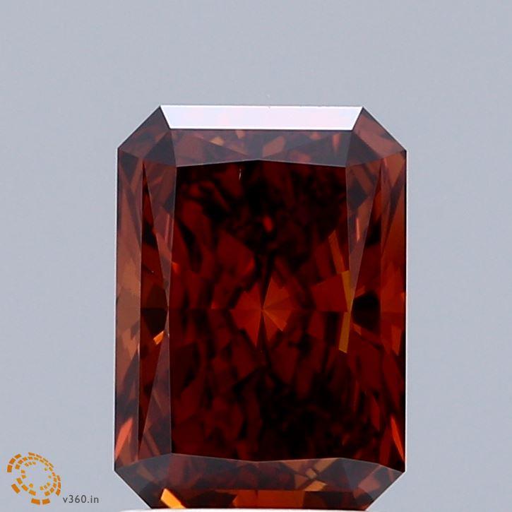1.97 Ct. Fancy Deep Orange Radiant Lab Grown Diamond