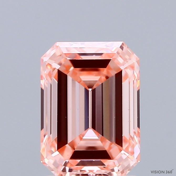 1.83 Ct. Fancy Intense Pink Emerald Lab Grown Diamond