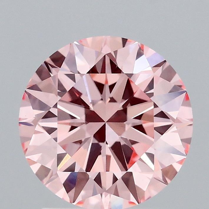 2.00 Ct. Fancy Intense Pink Round Lab Grown Diamond
