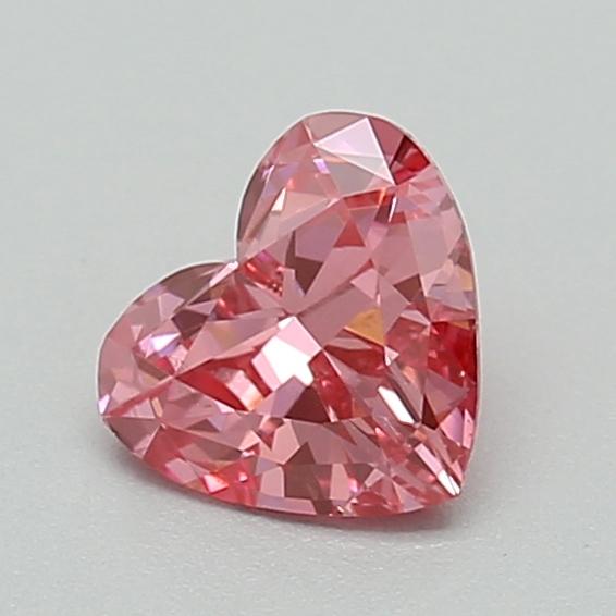 0.29 Ct. Fancy Vivid  Pink Heart Lab Grown Diamond