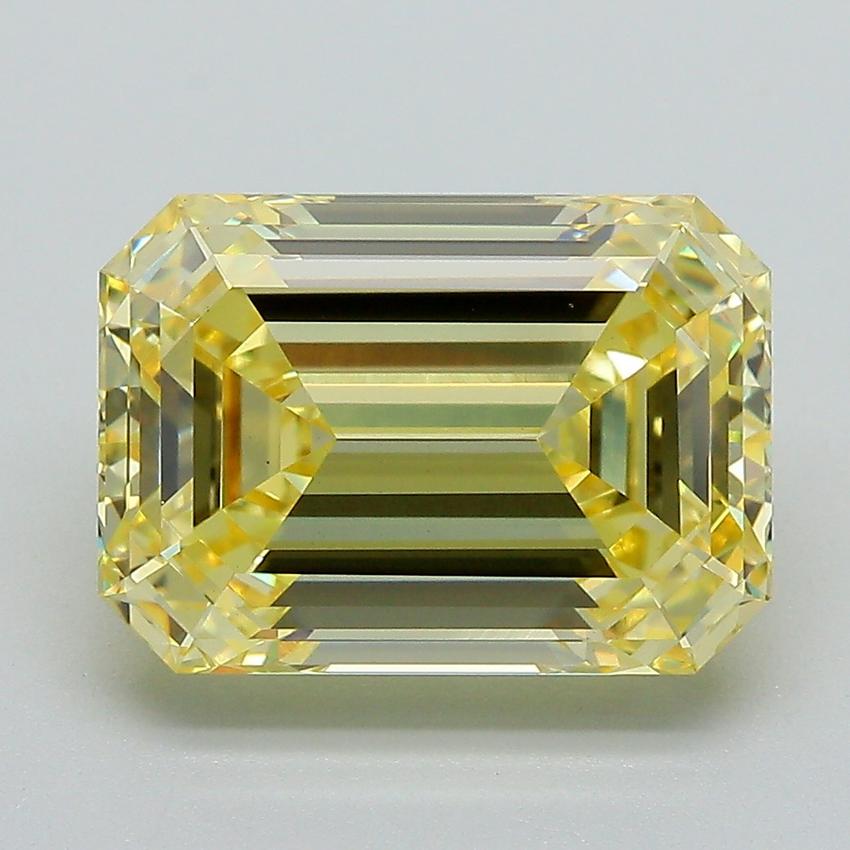 5.14 Ct. Fancy Intense Yellow Emerald Lab Grown Diamond